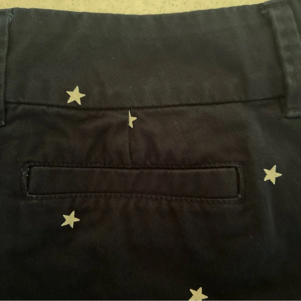 Polka Dot Stars Shorts Women’s 10 Short Shorts Chino Navy White Vacation